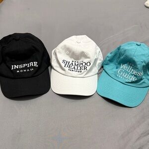 Monat Black, White, and Blue Caps Set